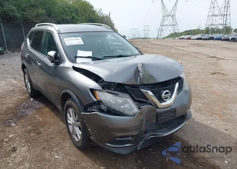 2016 Nissan Rogue Sv из США, поврежденный, VIN KNMAT2MV5GP638730